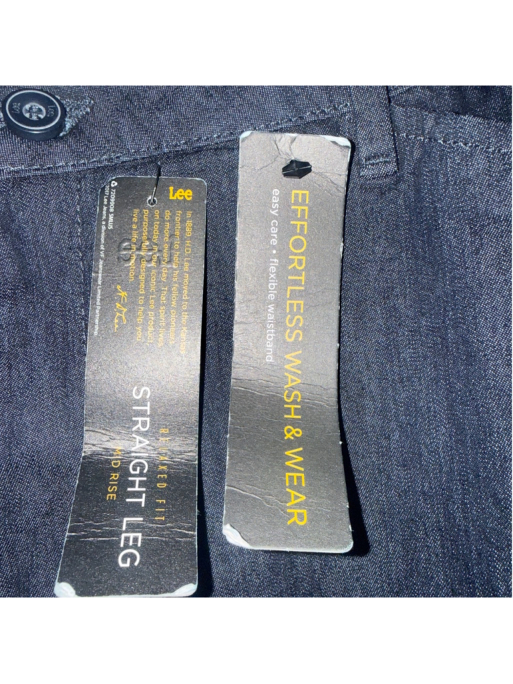 Lee Indigo Straight Leg Jeans Size 10 - Picture 4 of 4